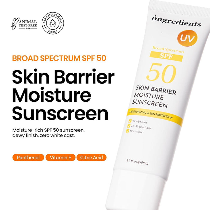 Ongredients Skin Barrier Moisture Sunscreen 50 mL