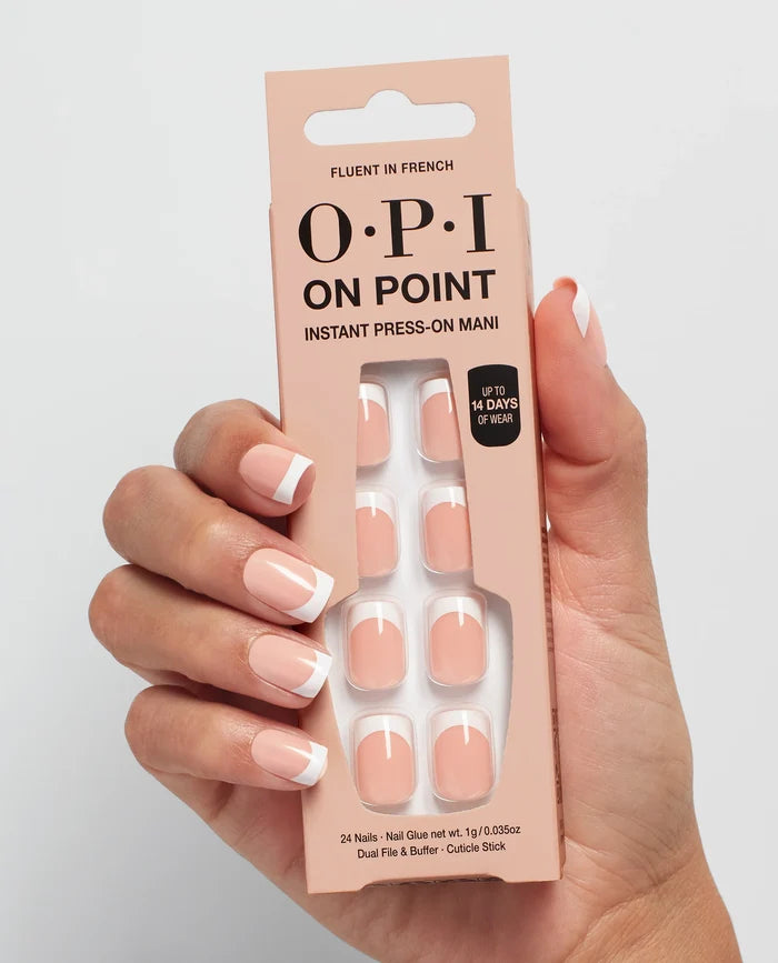 OPI On Point Instant Press On Mani 24Nails Fluent In French اظافر صناعية