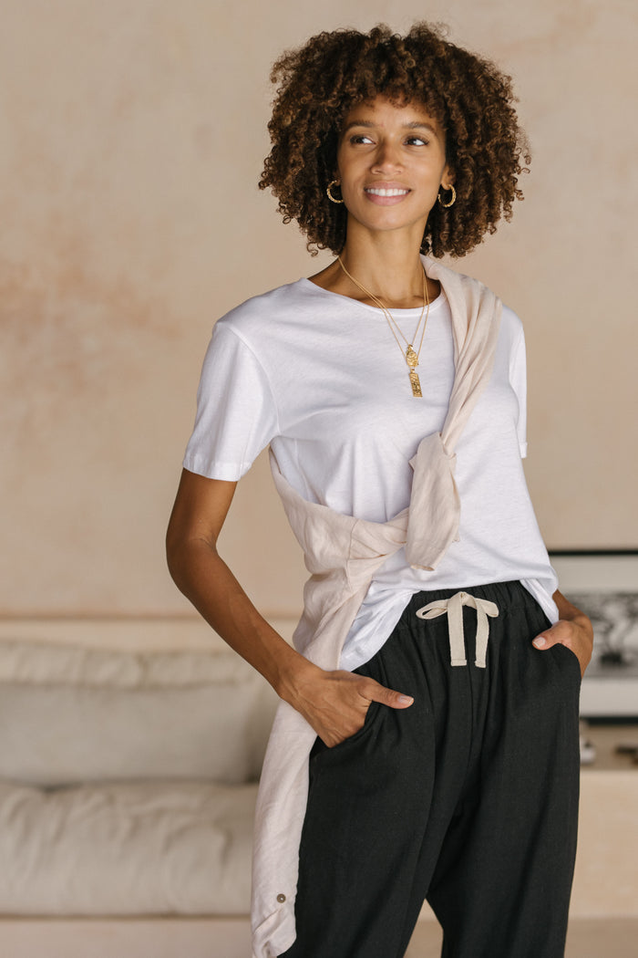 Luna & Rose Organic Cotton T-Shirt Coconut White