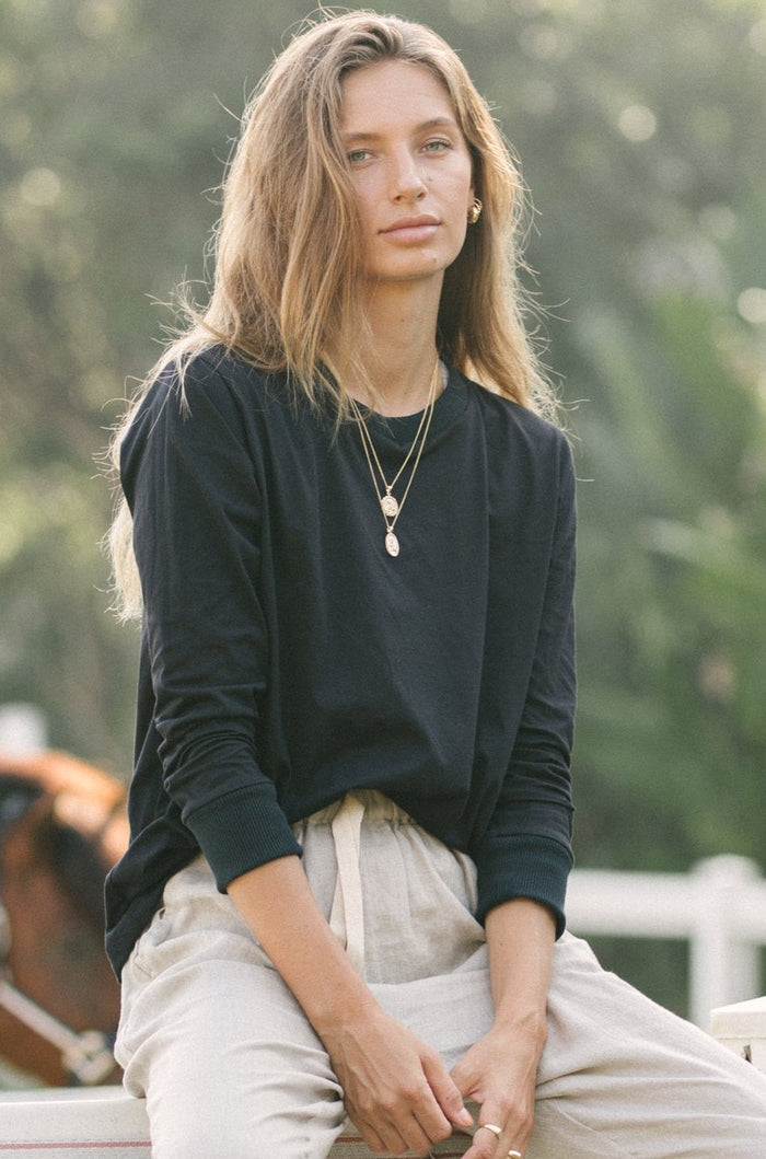 ORGANIC COTTON TOMMY TOP - Chia