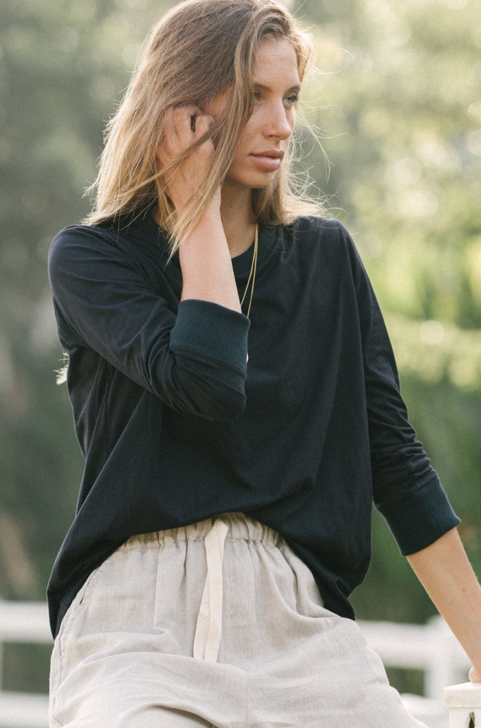 ORGANIC COTTON TOMMY TOP - Chia