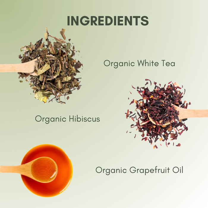 An Ingredient list for Organic Pink Grapefruit Tea.