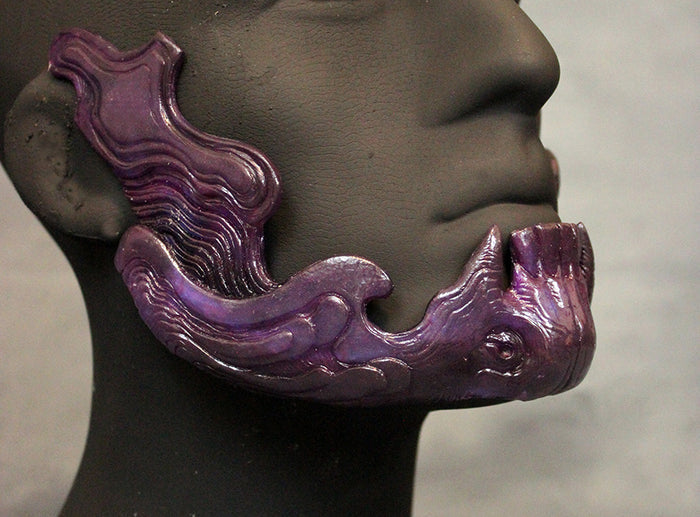ORNATE MANDIBLE- HALF JAW MASK- TRANSLUCENT GLOW IN THE DARK