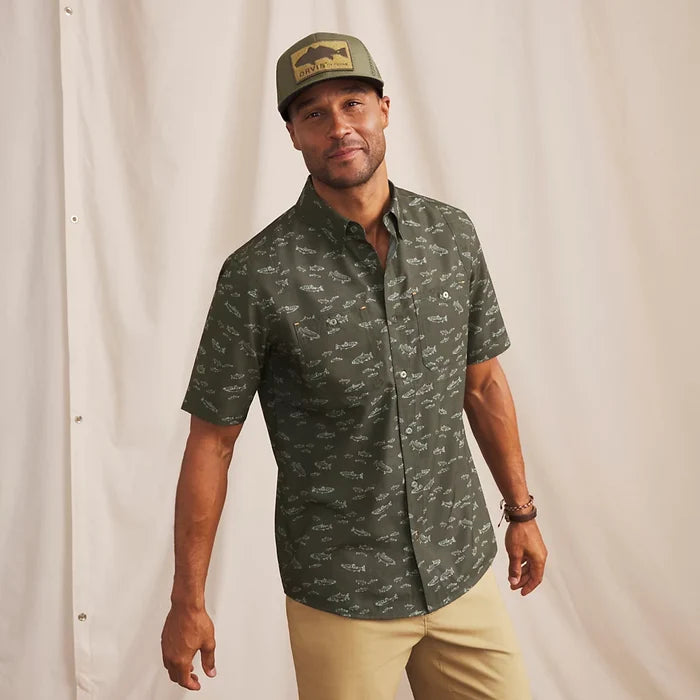 Orvis Tech Chambray Short Sleeve Work Shirt
