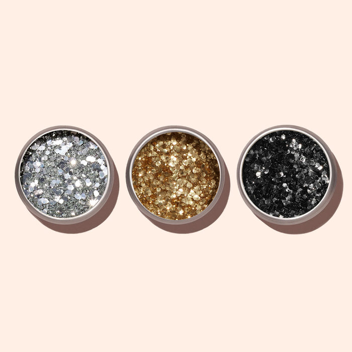 Paillettes Silver + Paillettes Gold + Black Diamond