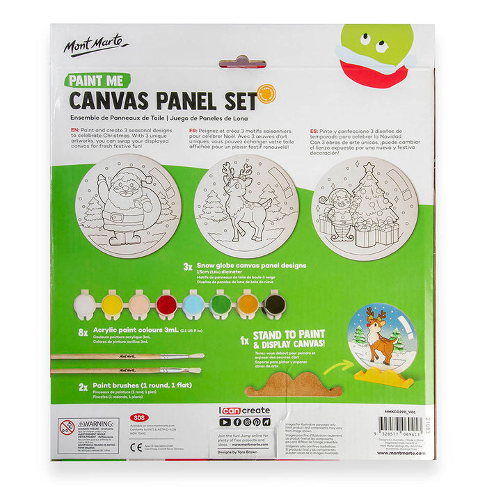 Paint Me Canvas Panel Set 14pc - Christmas