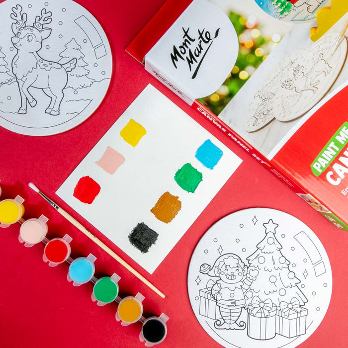 Paint Me Canvas Panel Set 14pc - Christmas