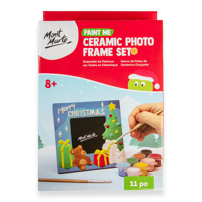 Paint Me Ceramic Photo Frame Set 11pc - Christmas Tree