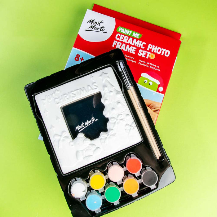 Paint Me Ceramic Photo Frame Set 11pc - Christmas Tree