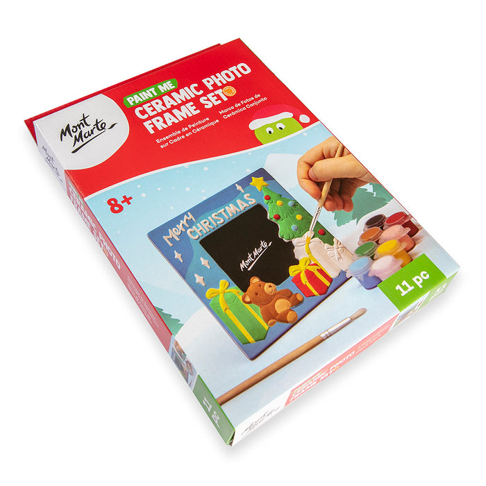 Paint Me Ceramic Photo Frame Set 11pc - Christmas Tree