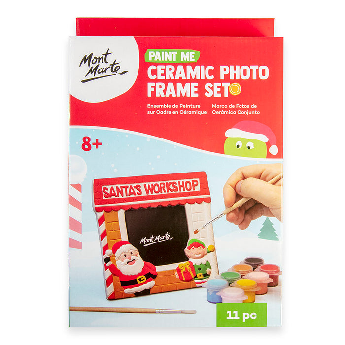 Paint Me Ceramic Photo Frame Set 11pc - Santa's Workshop