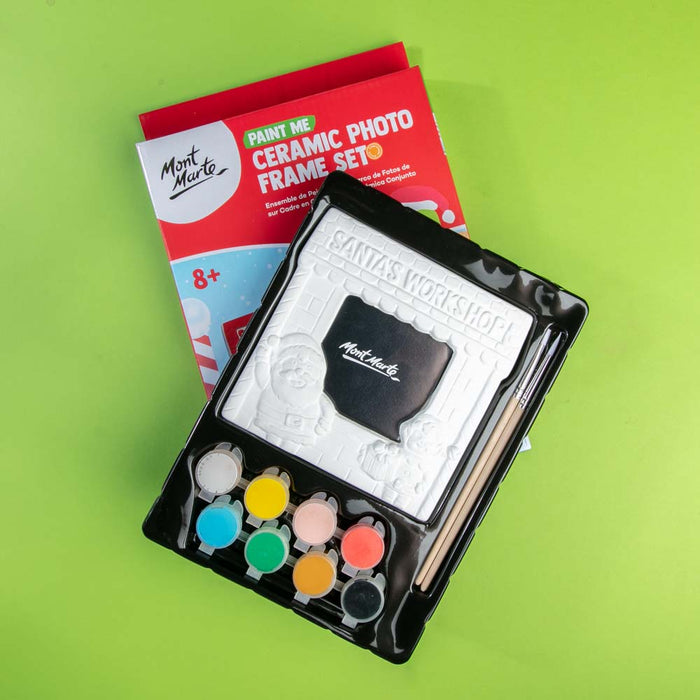 Paint Me Ceramic Photo Frame Set 11pc - Santa's Workshop