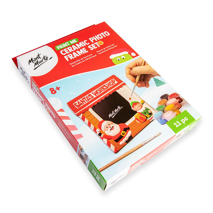 Paint Me Ceramic Photo Frame Set 11pc - Santa's Workshop