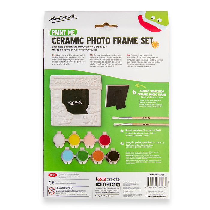 Paint Me Ceramic Photo Frame Set 11pc - Santa's Workshop