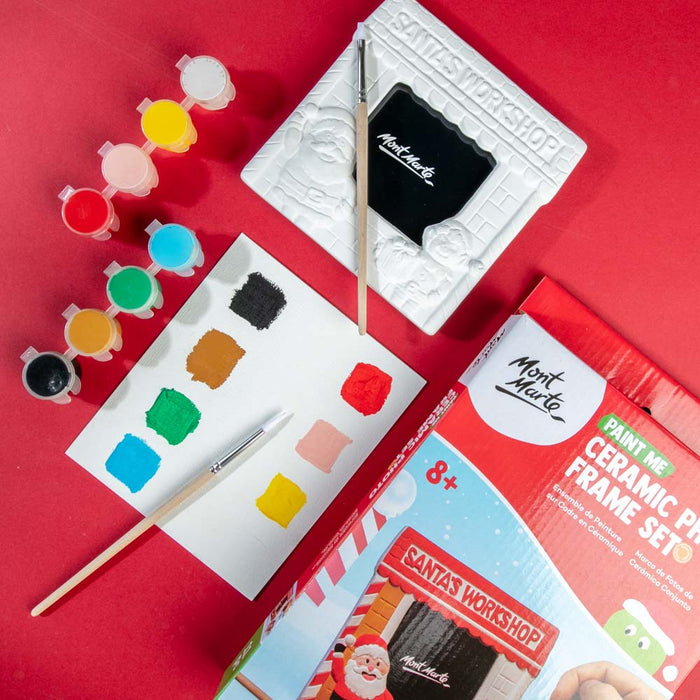 Paint Me Ceramic Photo Frame Set 11pc - Santa's Workshop