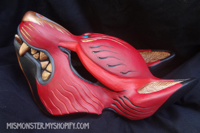 PAINTED KITSUNE MASK- 1ST EDITION