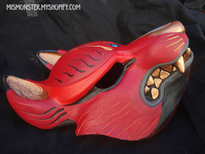 PAINTED KITSUNE MASK- 1ST EDITION