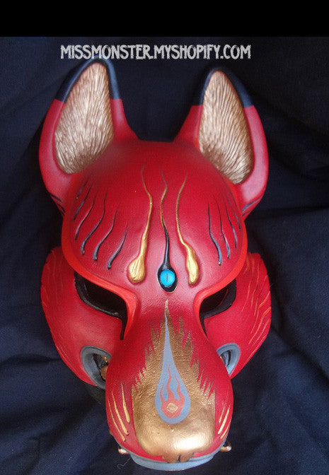 PAINTED KITSUNE MASK- 1ST EDITION