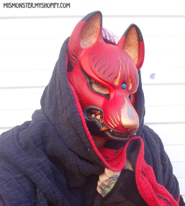 PAINTED KITSUNE MASK- 1ST EDITION