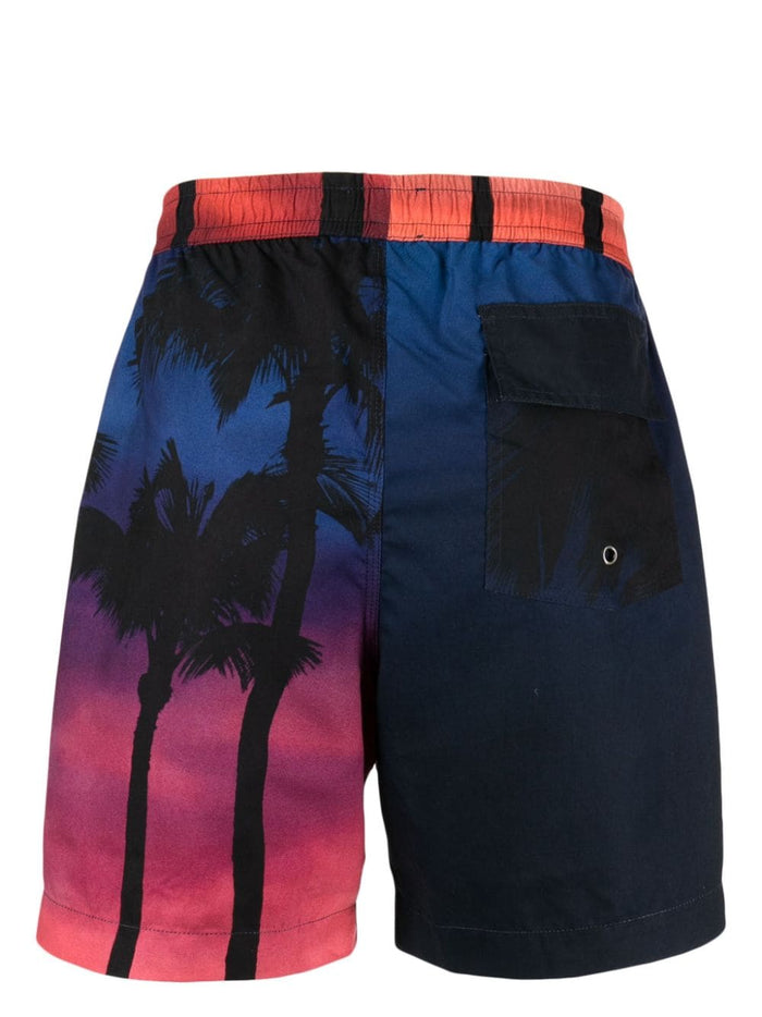 Palm-Tree Print Shorts