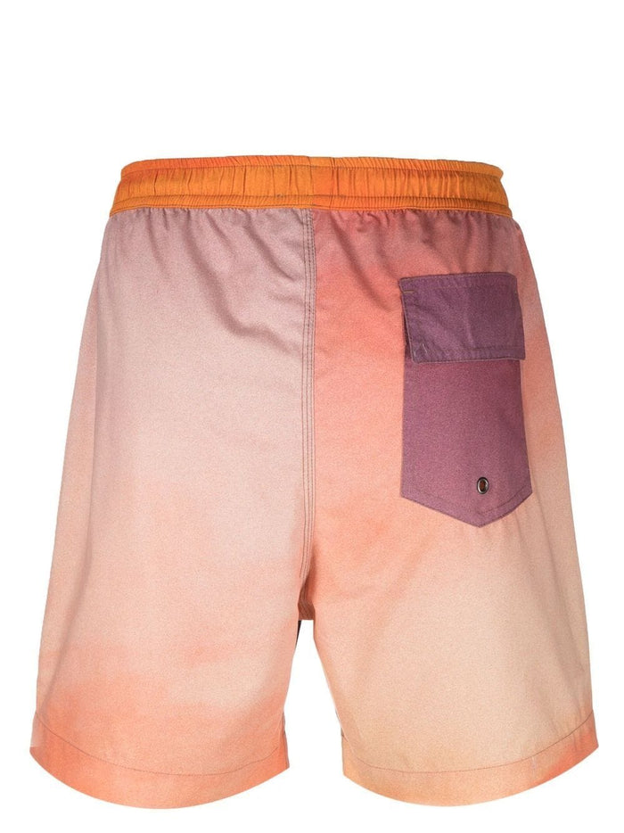 Palm Tree-Print Swim Shorts