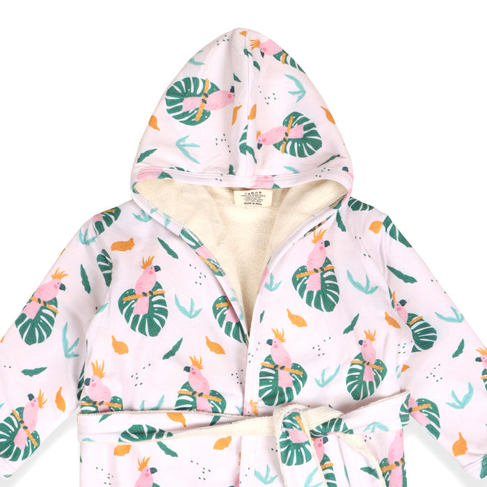 Parrot Baby Hooded Bathrobe (Organic Jersey)