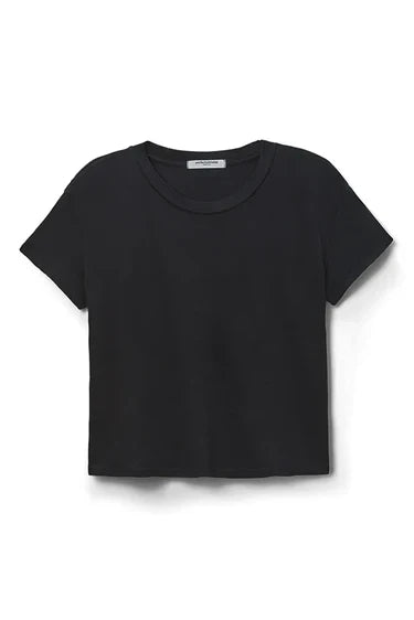Perfect White Tee Harley Boxy Crewneck Tee – Black Relaxed Fit Cotton T-Shirt