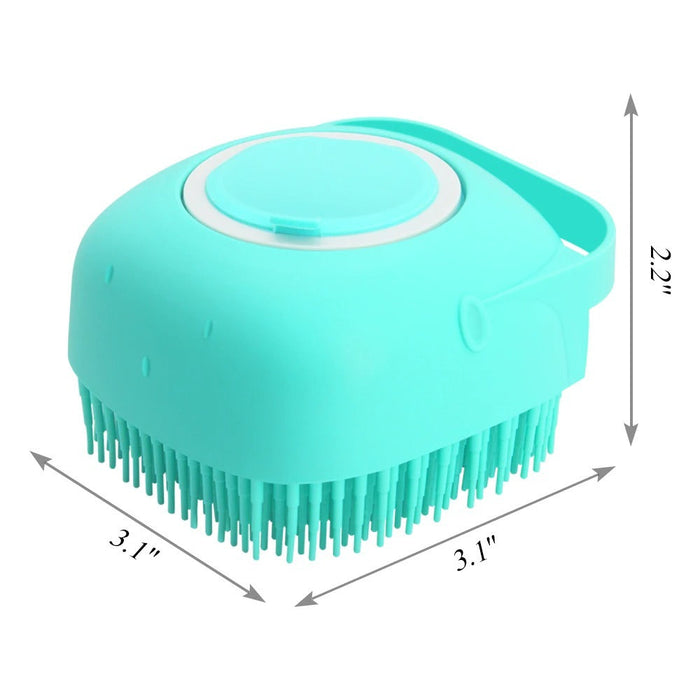 Pet Dog Shampoo Massager Brush Cat Massage Comb Grooming Scrubber