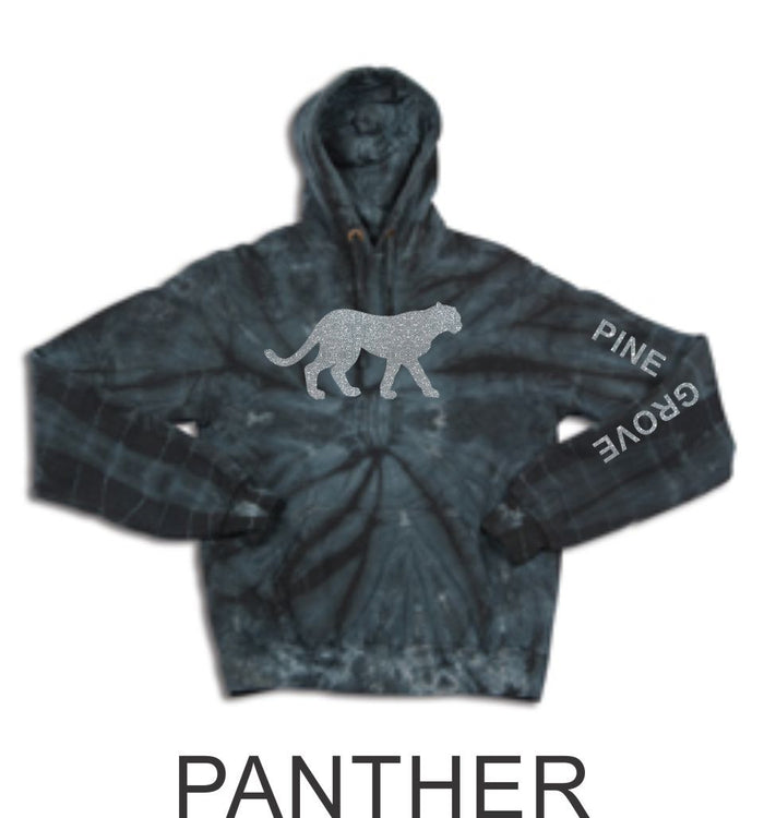 PGE Black Tie Dye Hoodie~ 7 designs