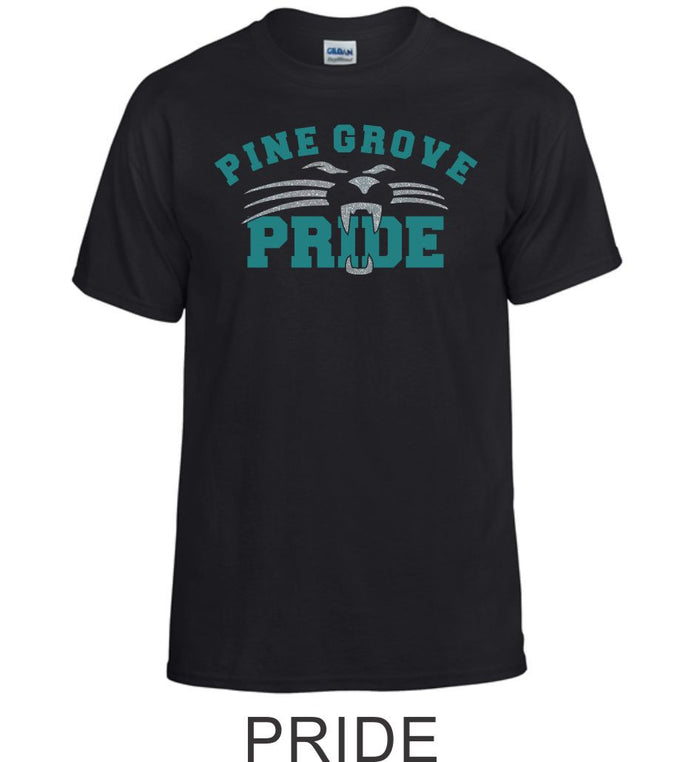 PGE Glitter Black T-Shirt- 7 designs