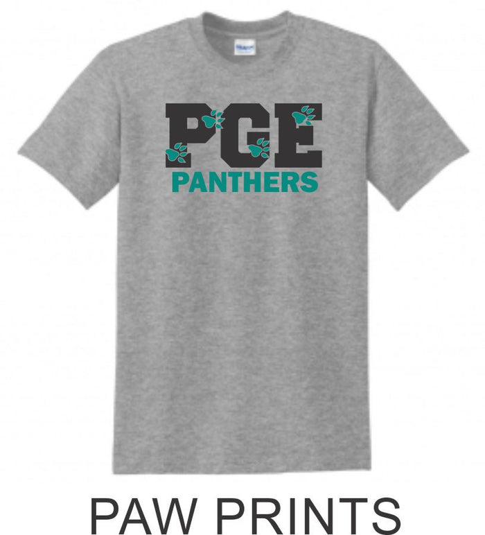 PGE Grey T-Shirt- 7 Designs