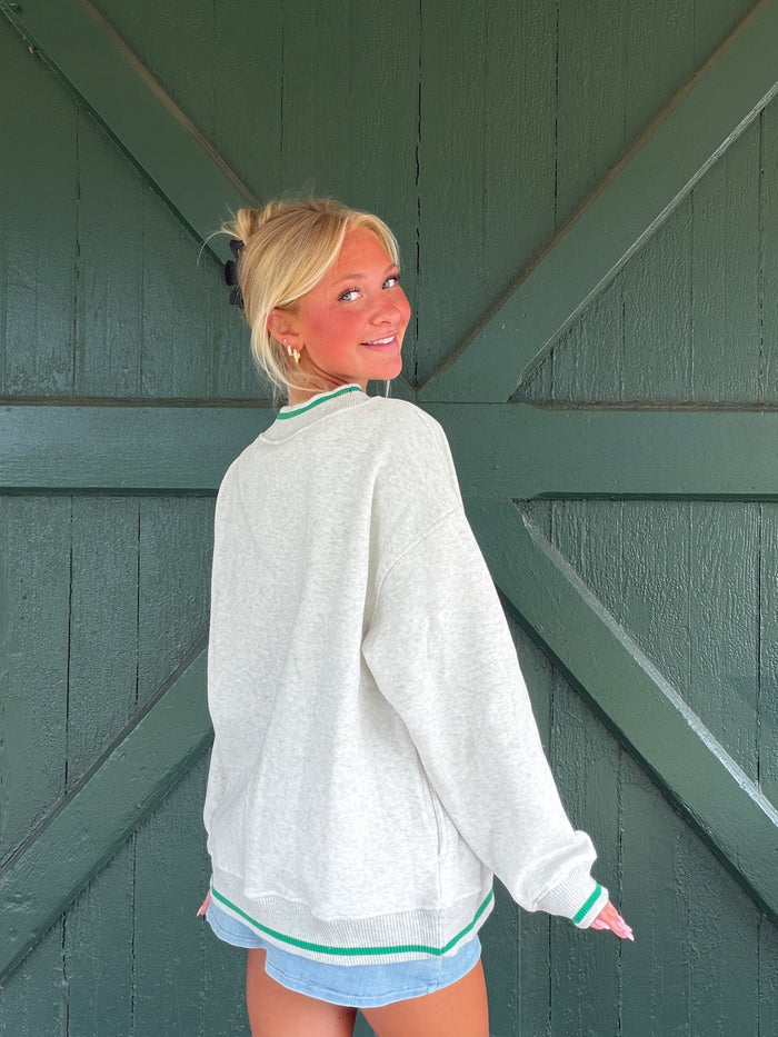 PHILLY Mockneck Oatmeal Sweatshirt - Go Birds