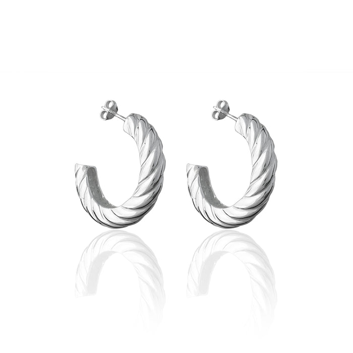 Positano Hoops - Silver