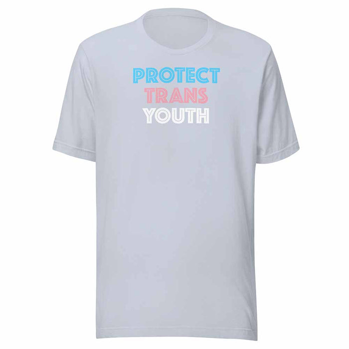 Protect Trans Youth T-shirt light blue