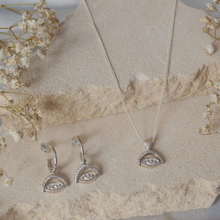 Protection Earrings -  Silver Sustainable jewelry brand