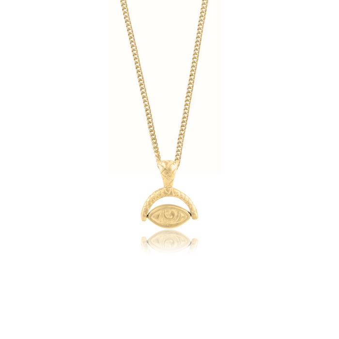Protection Necklace - Gold Recycled sterling silver  jewelry