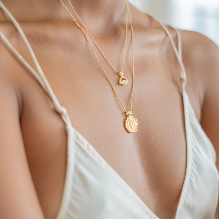 Protection Necklace -  Gold Handcrafted Balinese designs