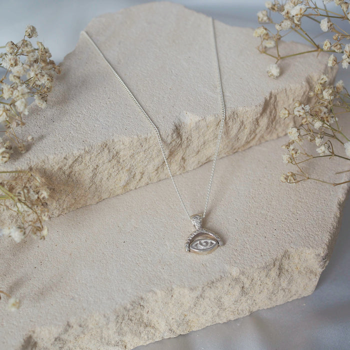 Protection Necklace -  Silver Sustainable jewelry brand