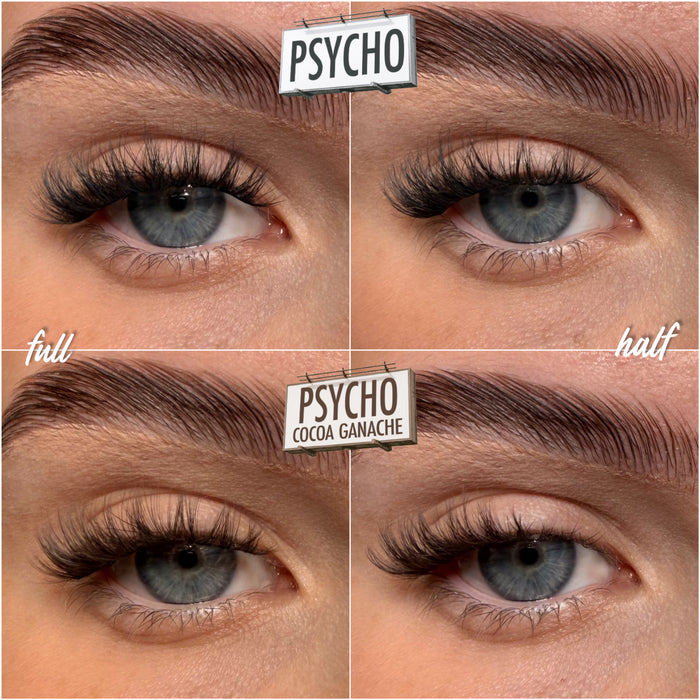 Psycho Super Pre-Glued Half Strip Lash - Unicorn Cosmetics