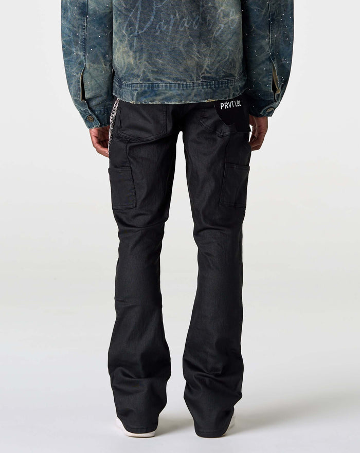 PRVT LBL Pu Flare Pant. Underground Apparel. Rule of Next Streetwear.