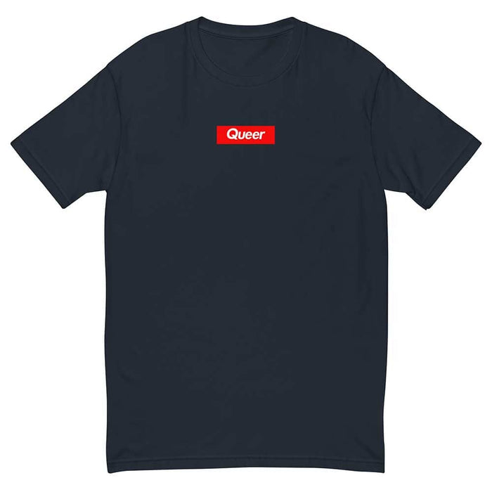queer short sleeve t-shirt navy