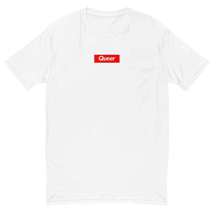 queer short sleeve t-shirt white