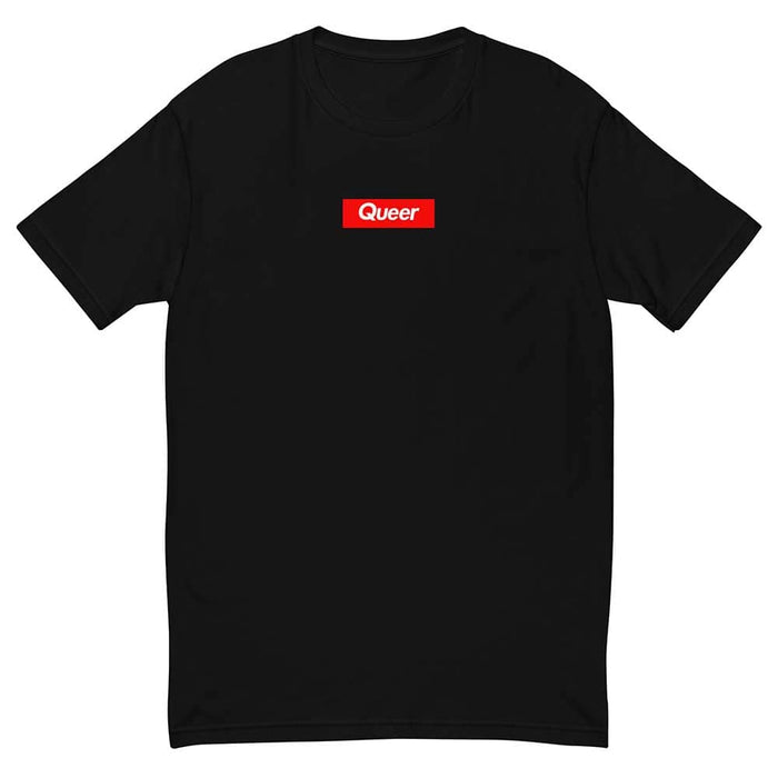 queer short sleeve t-shirt black