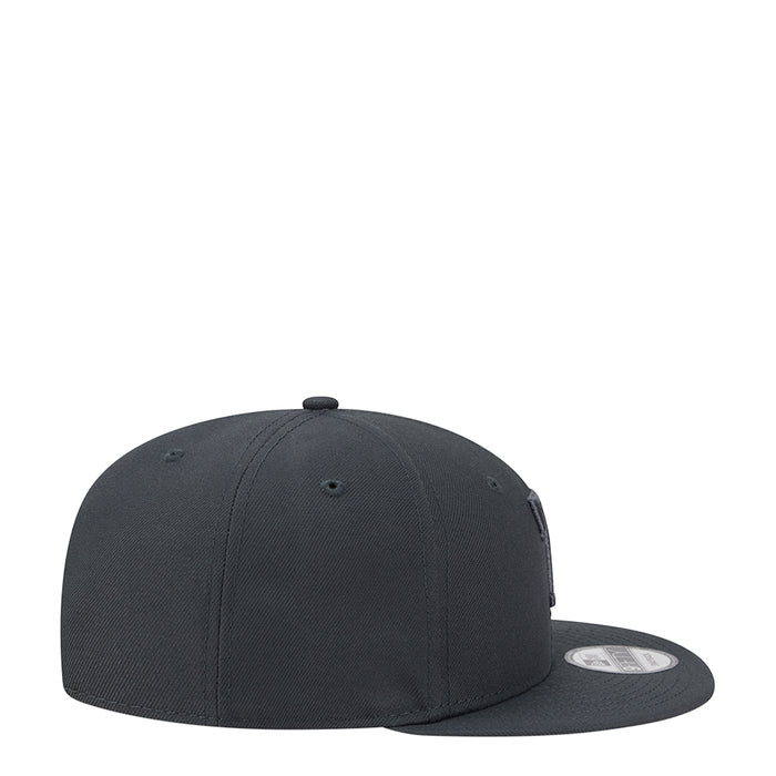 Dark gray baseball cap with tonal side logo patch