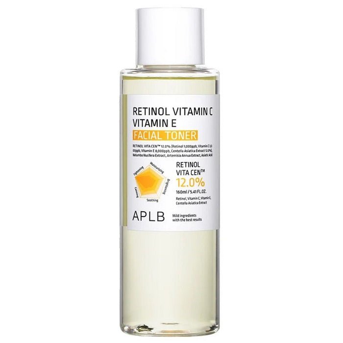 RETINOL VITAMIN C VITAMIN E FACIAL TONER - Lotiune Tonica Faciala Cu Retinol, Vitamina C Si Vitamina E - skinseen.ro