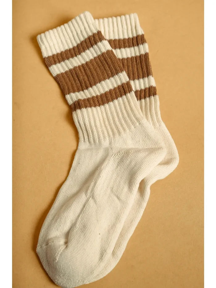 Retro Stripe Crew Socks