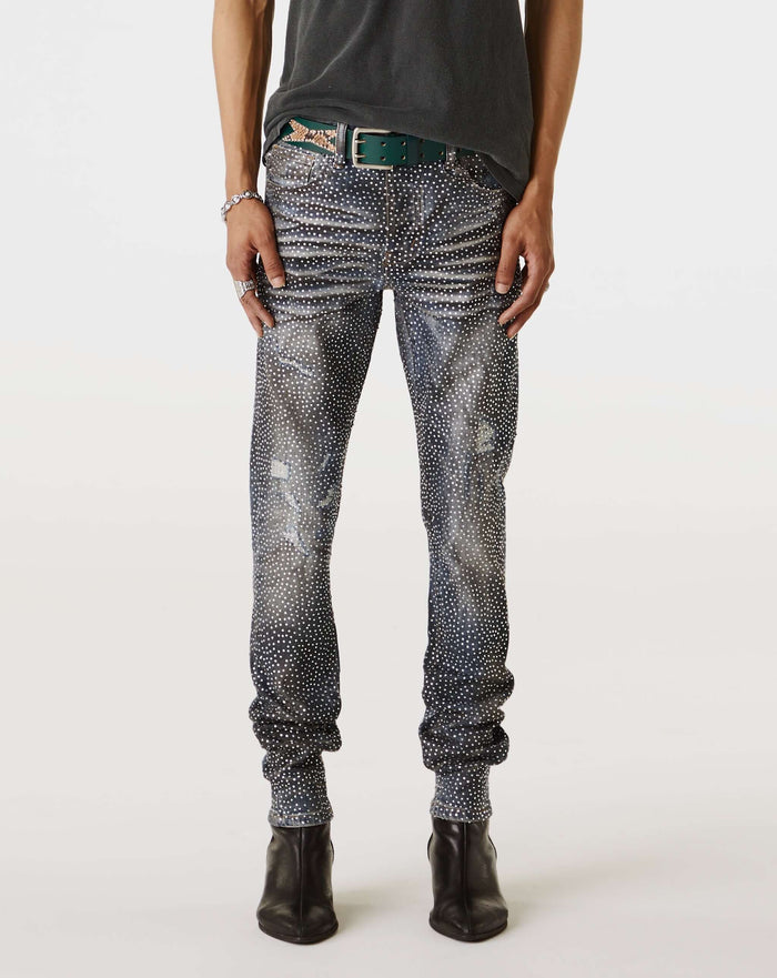 PRVT LBL Rhinestone Skinny Jean. Underground Apparel. Rule of Next Streetwear.
