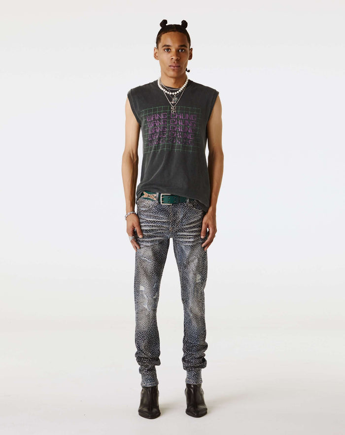 PRVT LBL Rhinestone Skinny Jean. Underground Apparel. Rule of Next Streetwear.