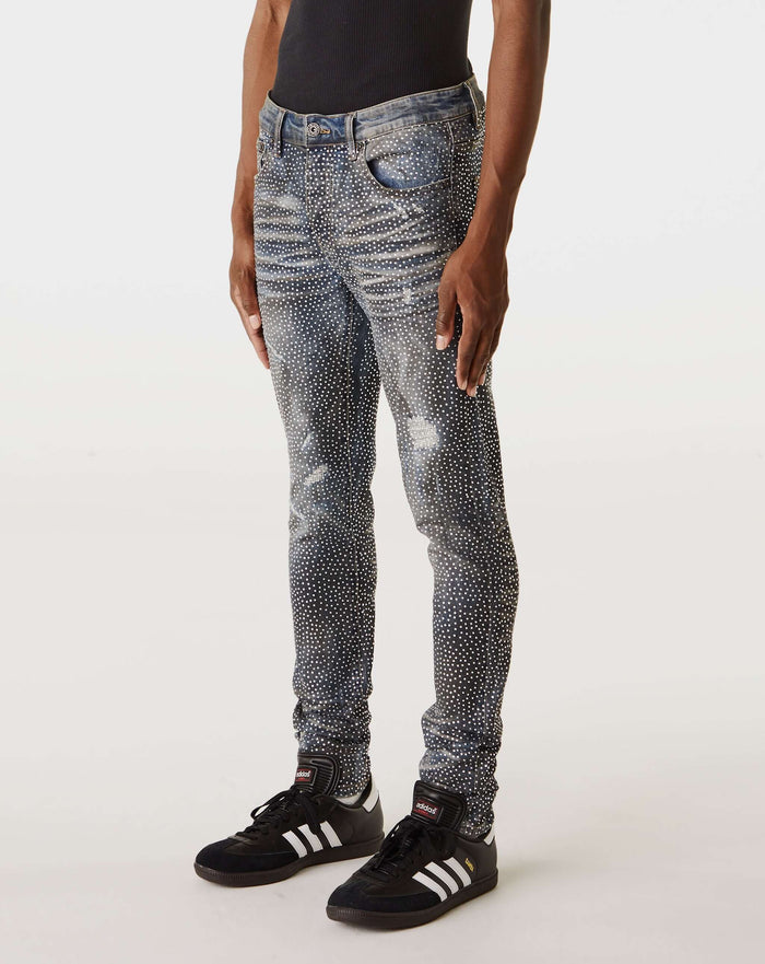 PRVT LBL Rhinestone Skinny Jean. Underground Apparel. Rule of Next Streetwear.