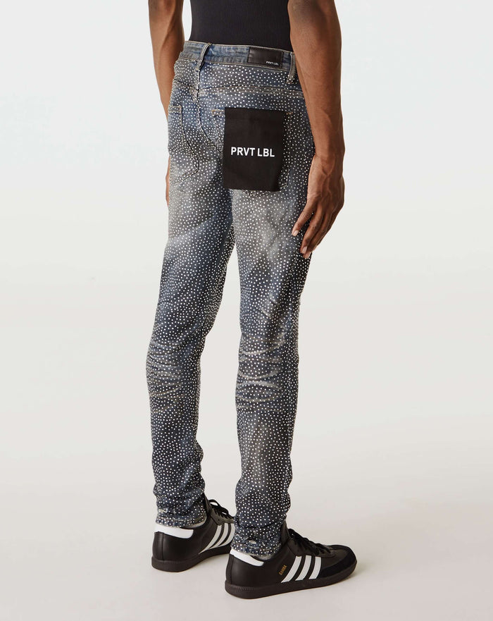 PRVT LBL Rhinestone Skinny Jean. Underground Apparel. Rule of Next Streetwear.